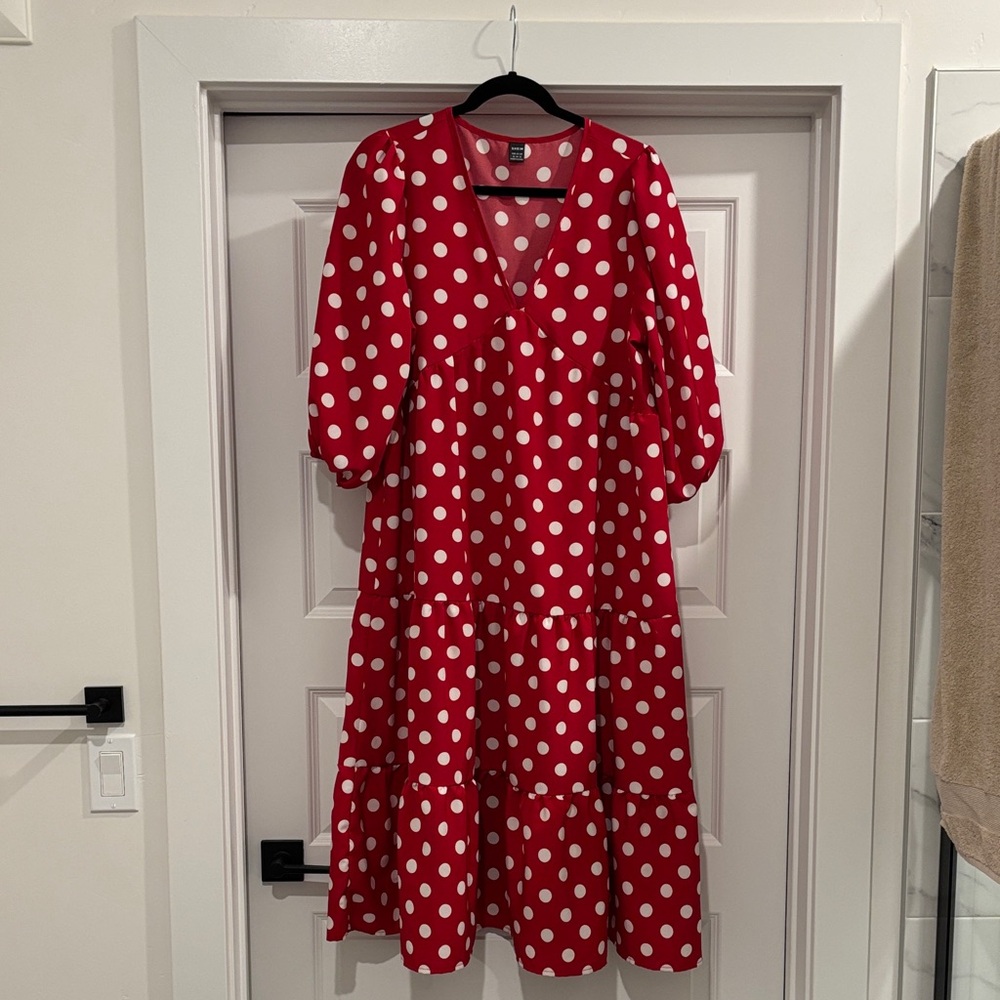 Red Polka Dot Dress NWOT